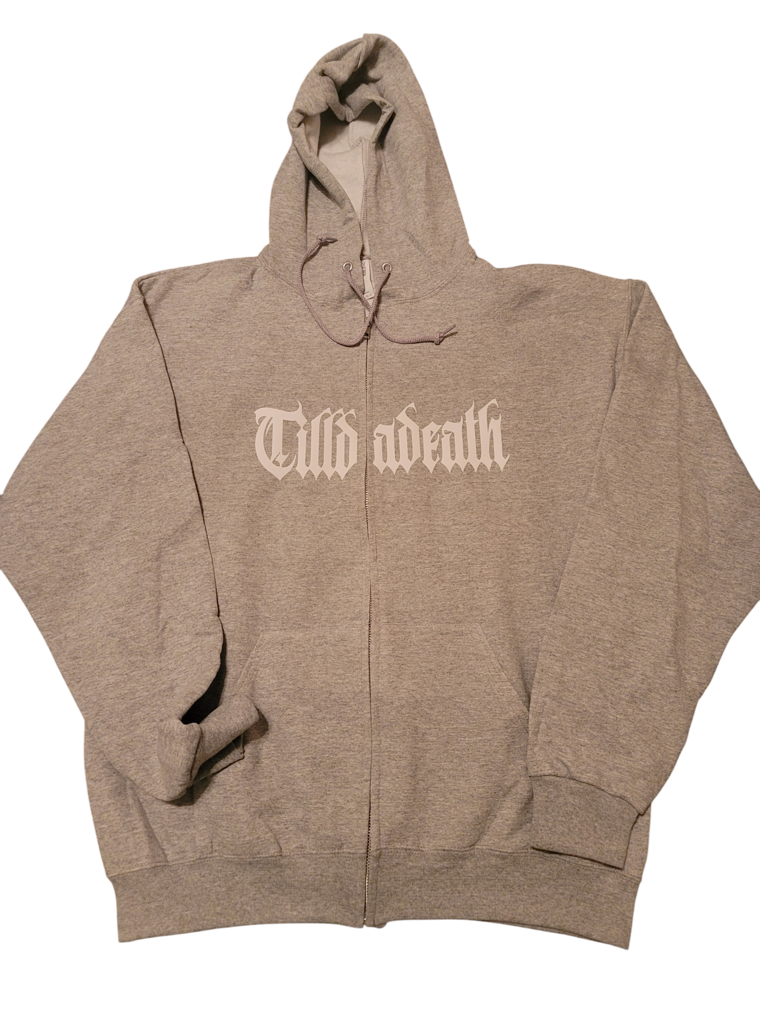 ZIP UP GREY HOODIE