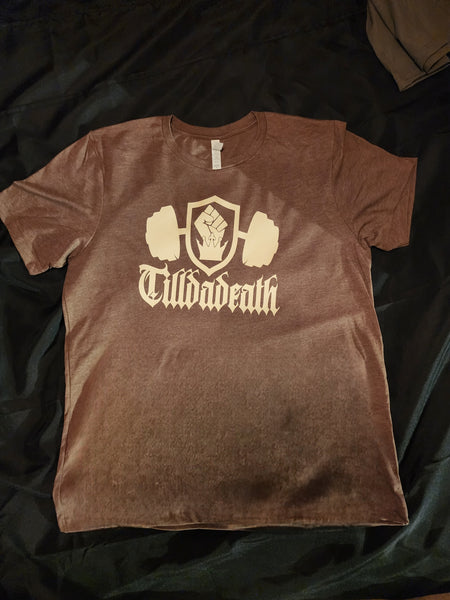 Brown and Beige Tilldadeath T-Shirt