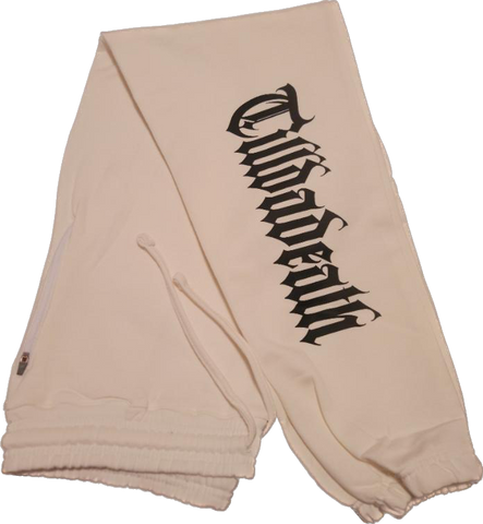 TILLDADEATH WHITE JOGGERS