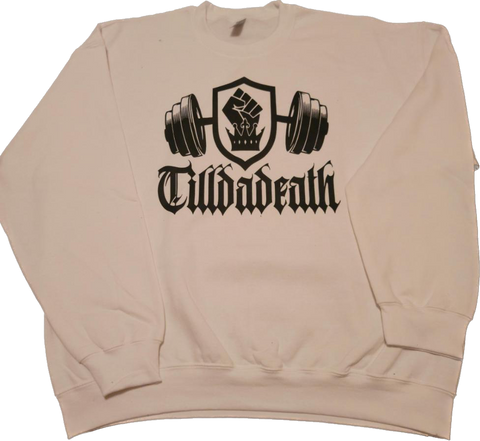 TILLDADEATH WHITE SWEATER LONG SLEEVE